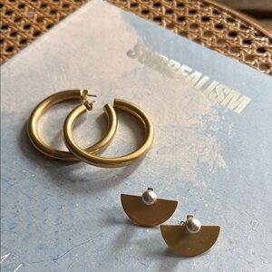 Madewell Brass Earring Bundle